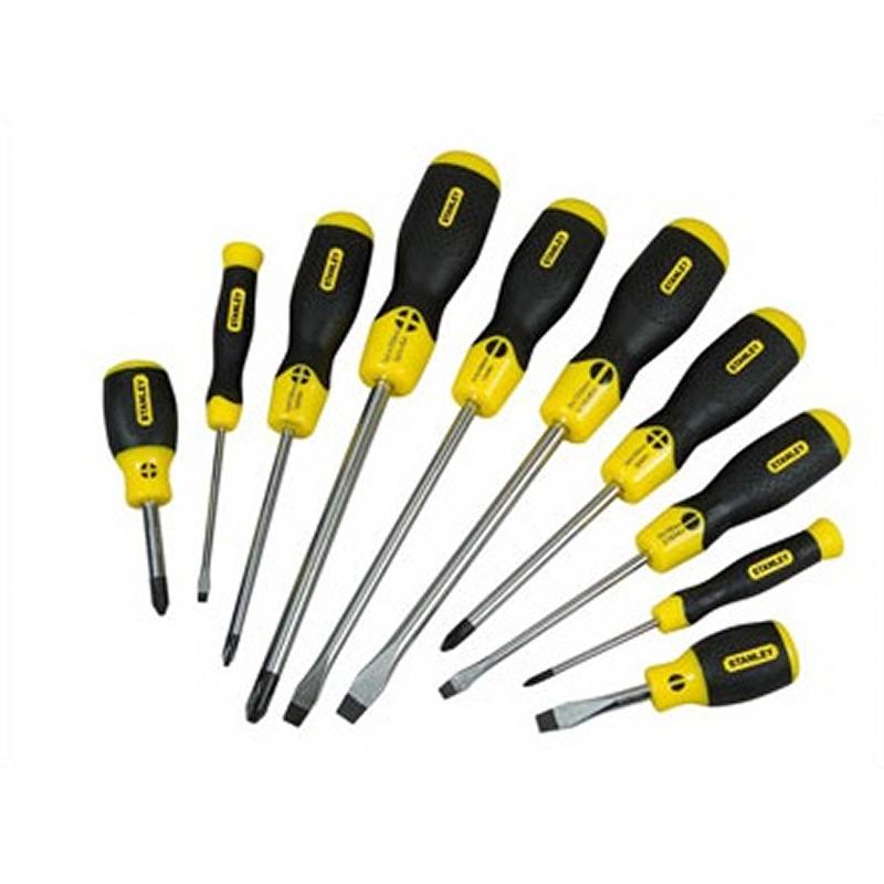 Picture of Stanley Cushion Grip 10 Piece Screwdriver Set