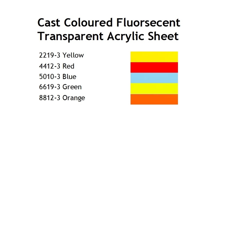 Picture of Cast Fluorescent Transparent Acrylic