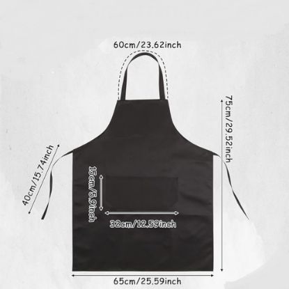 Picture of Black Poly Cotton Youths Apron