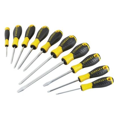 Picture of Stanley Essential Grip 10 Piece Screwdriver Set